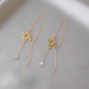 8-bamboos chain earrings