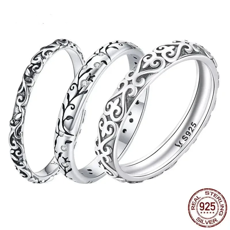 925 Sterling Silver Boho Rings