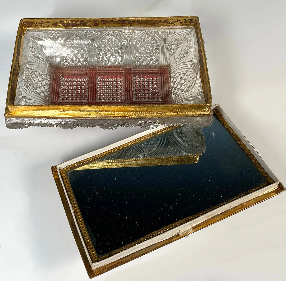 Antique French Empire Chocolatier's of Confectioner's Presentation Box, Crystal Casket, c.1810