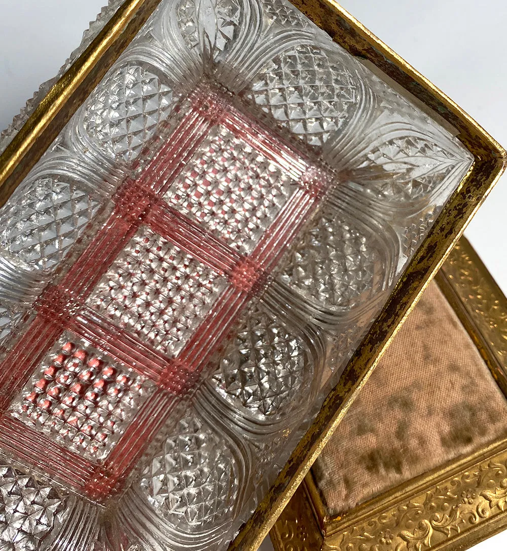 Antique French Empire Chocolatier's of Confectioner's Presentation Box, Crystal Casket, c.1810