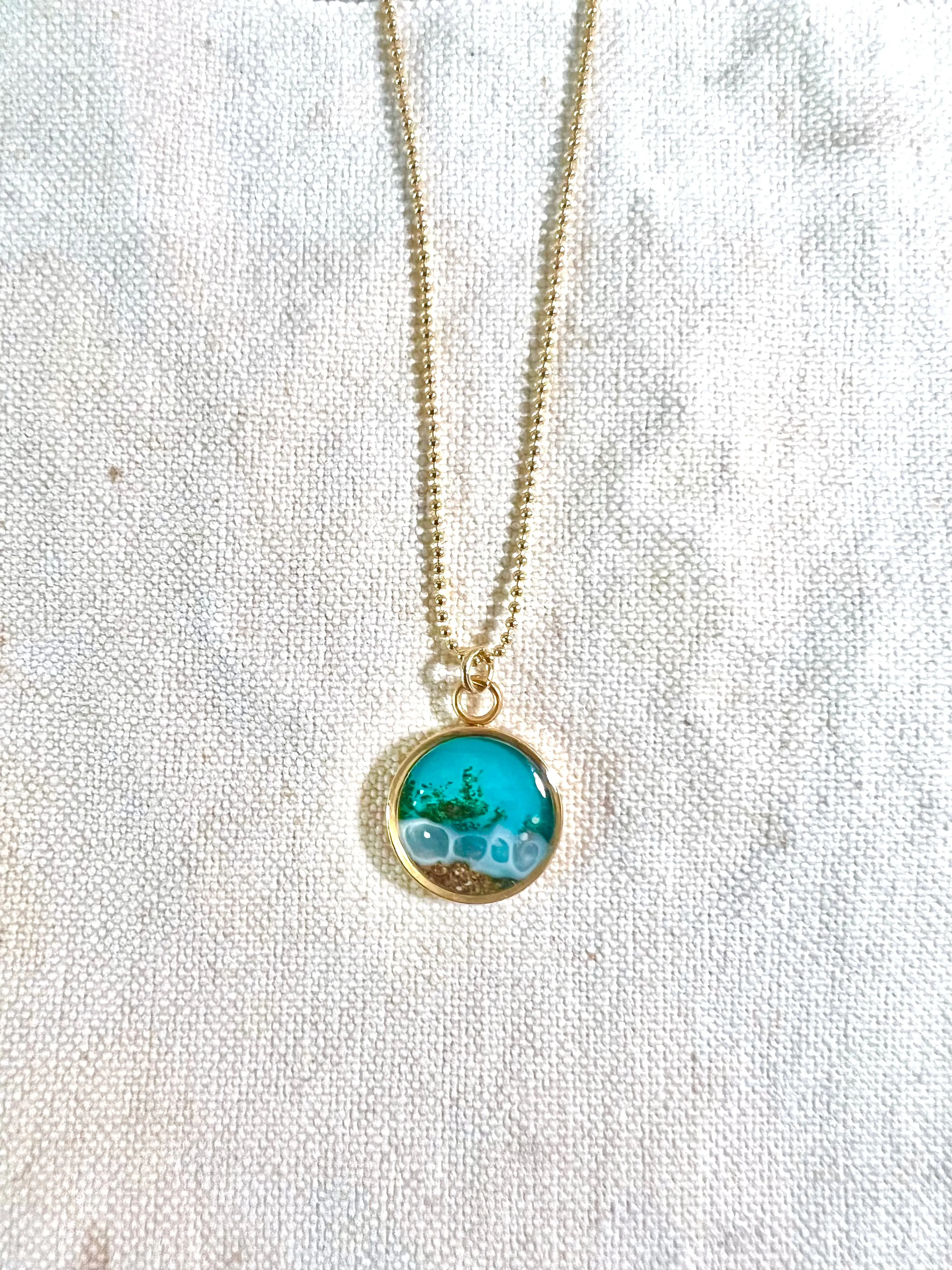 Blue Wave Beach necklace