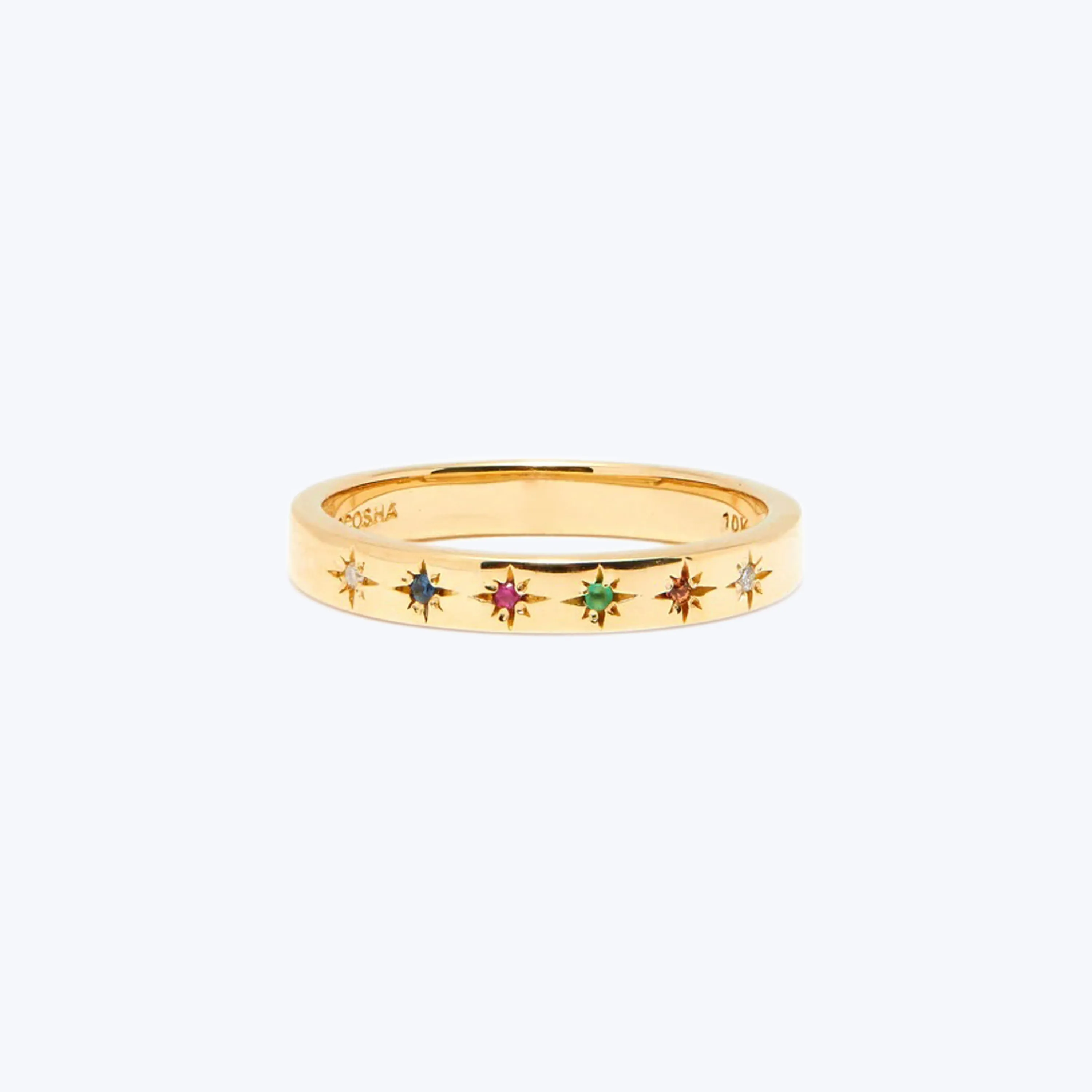 Celestine Rainbow Gems Ring