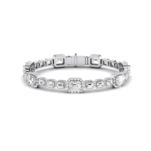 Chelsea Emerald Cut Lab Diamond Bracelet