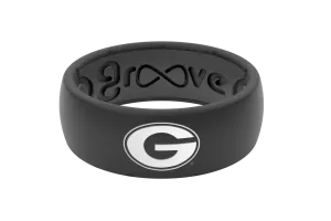 College Georgia Black Logo Ring