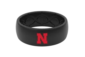 College Nebraska Black & Color Ring