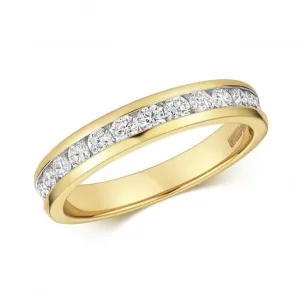 Diamond Jewellery 9k Gold Diamond Half Eternity Rings RD572