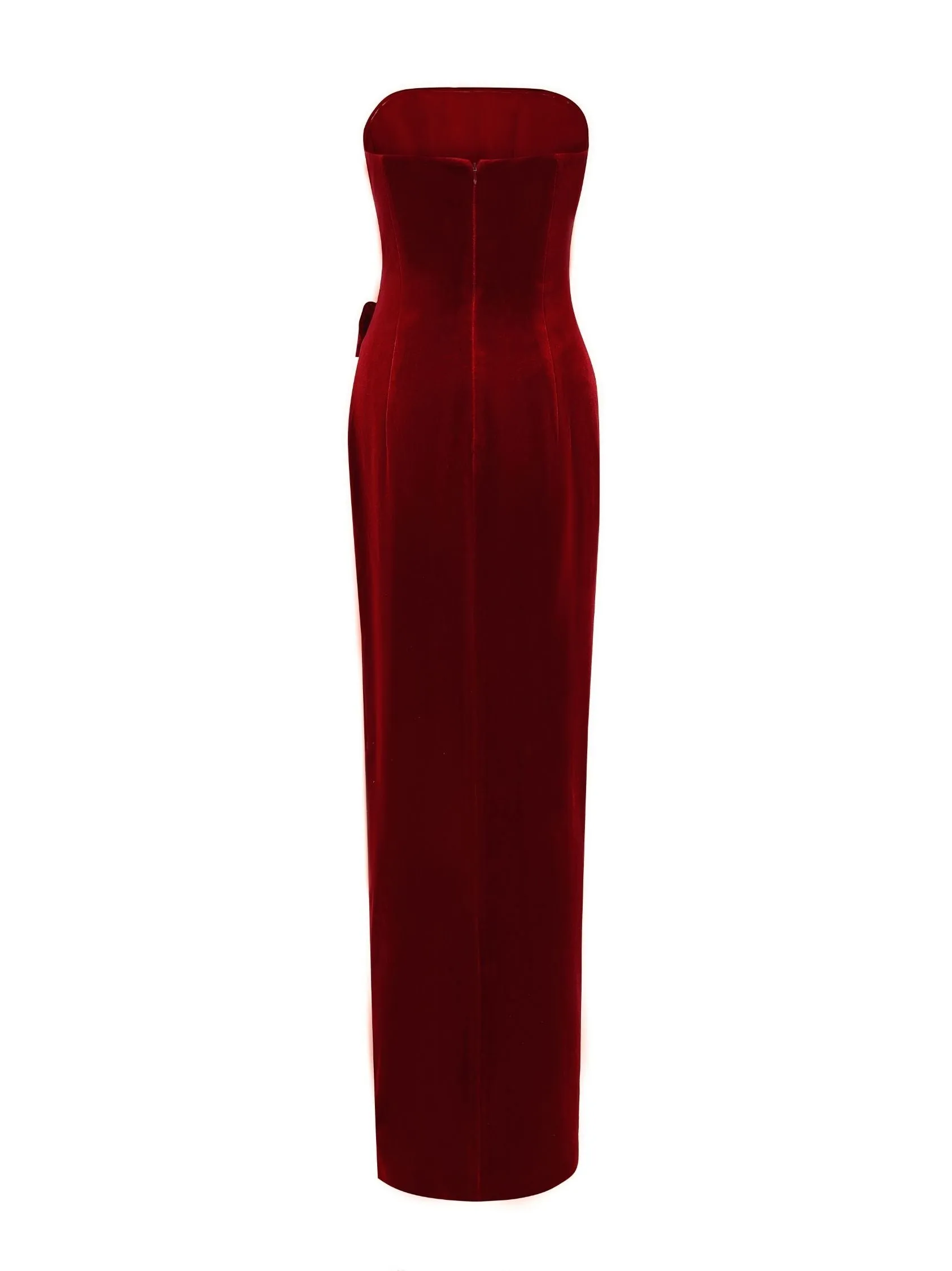 Emma Velvet Dress (Red)