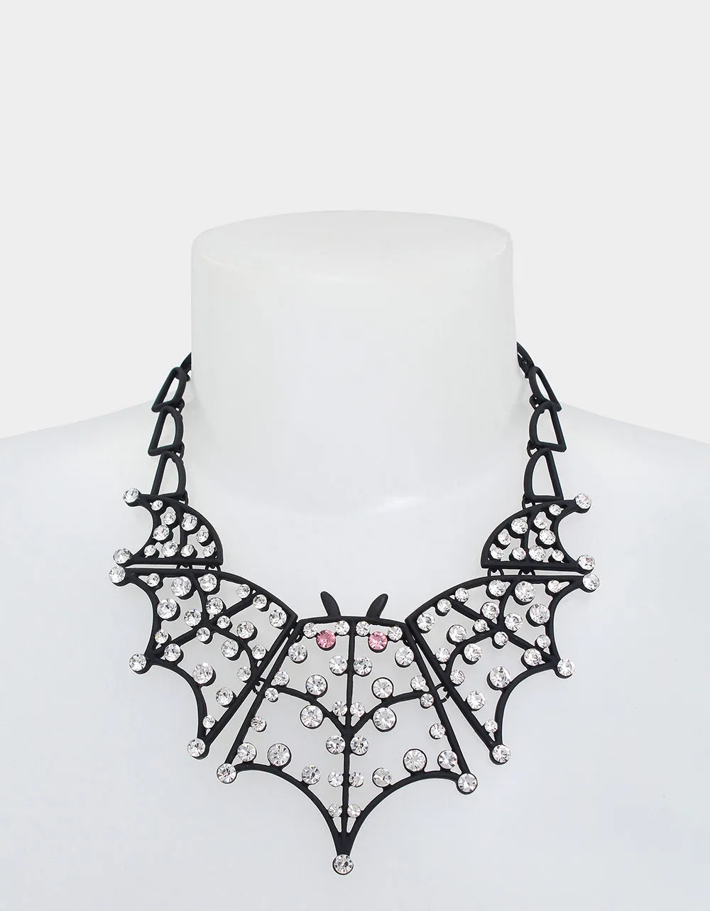 FLY BY NIGHT BAT BIB RHINESTONE