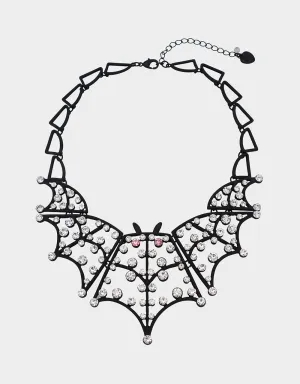 FLY BY NIGHT BAT BIB RHINESTONE