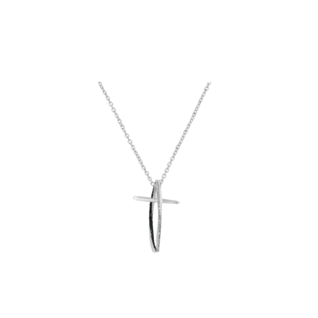 Montana Women's Silversmiths Faith In Motion Cross Necklace