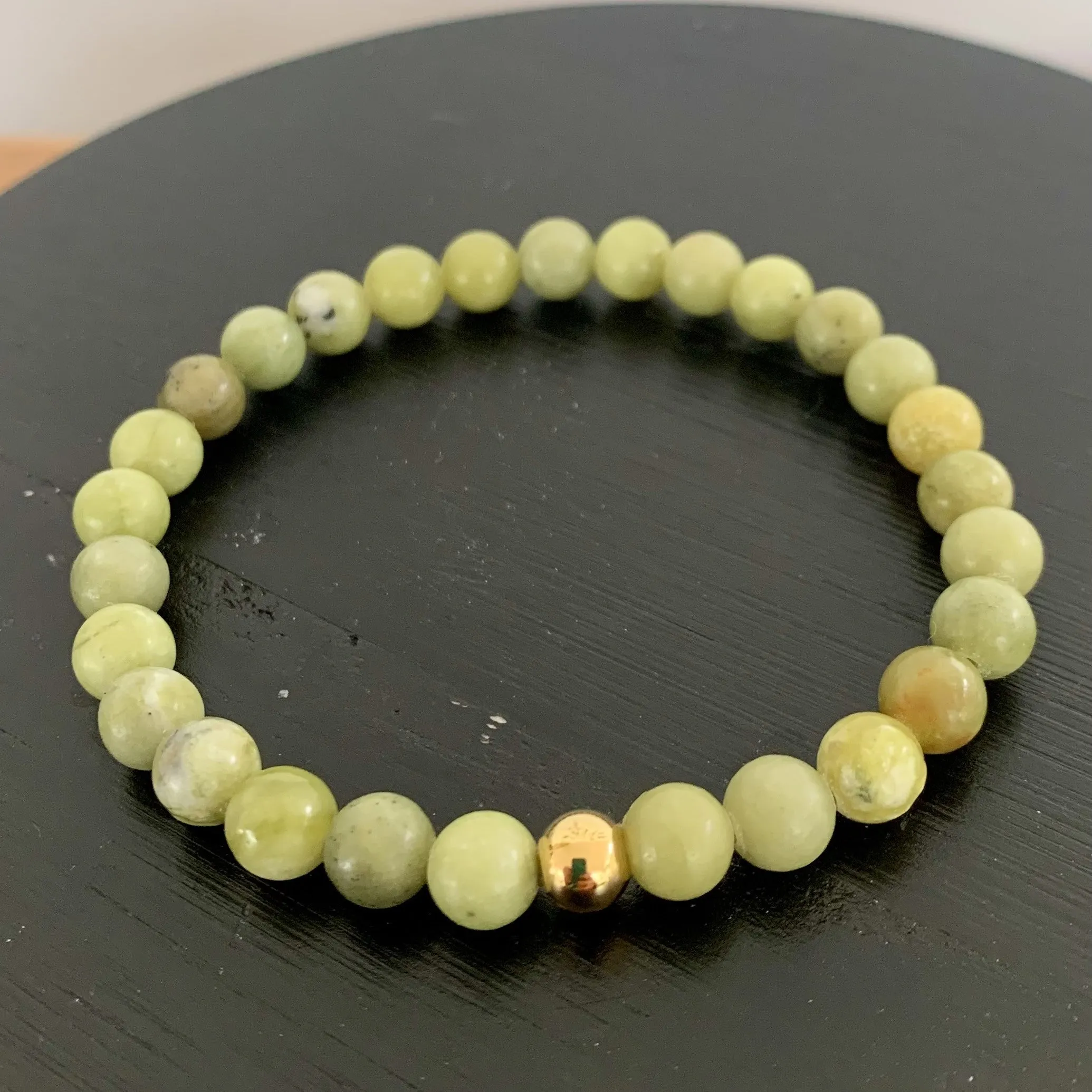 Natural peridot bracelet