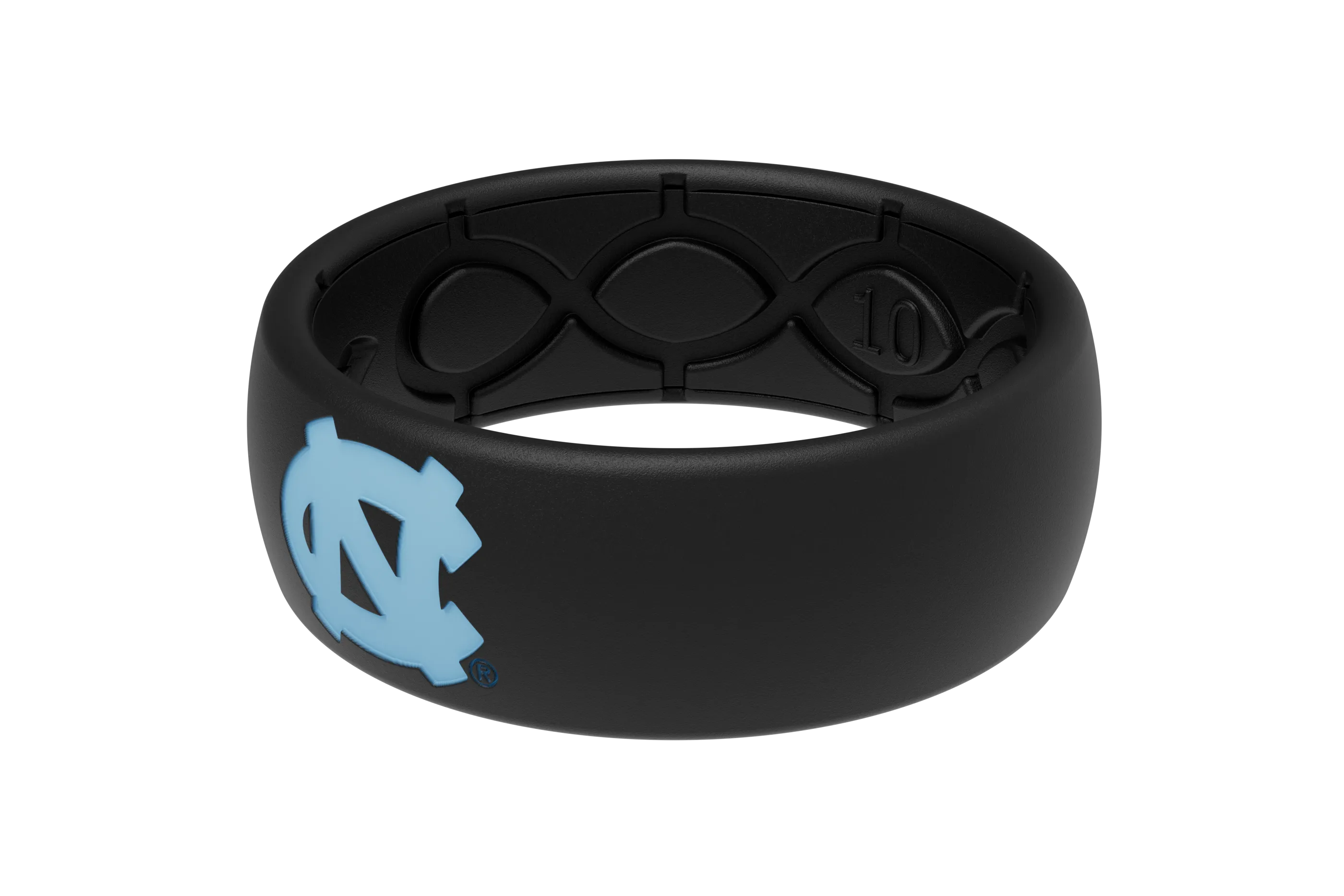 Original College North Carolina Black/Black Ring - Carolina Blue Logo