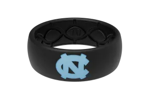 Original College North Carolina Black/Black Ring - Carolina Blue Logo