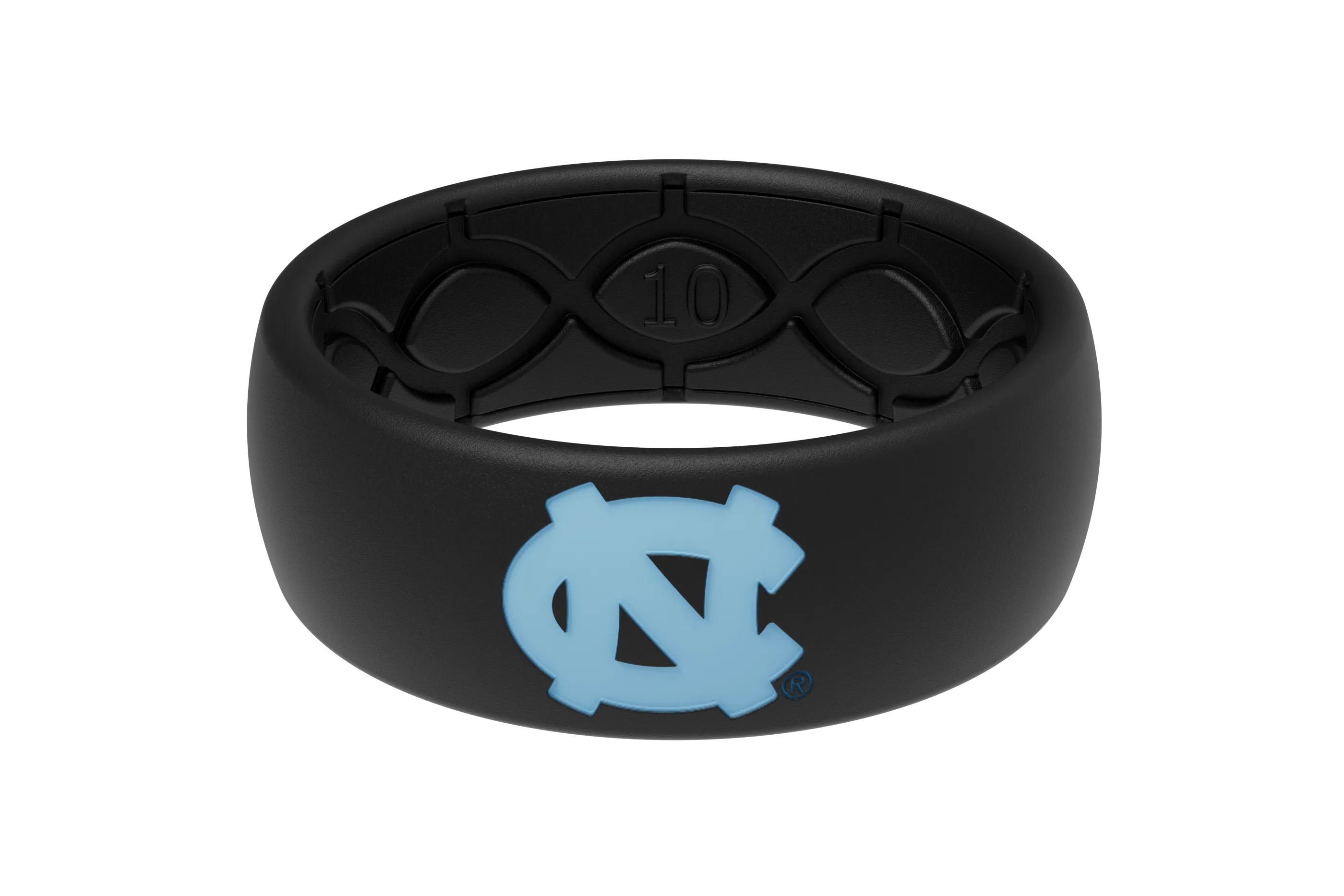 Original College North Carolina Black/Black Ring - Carolina Blue Logo