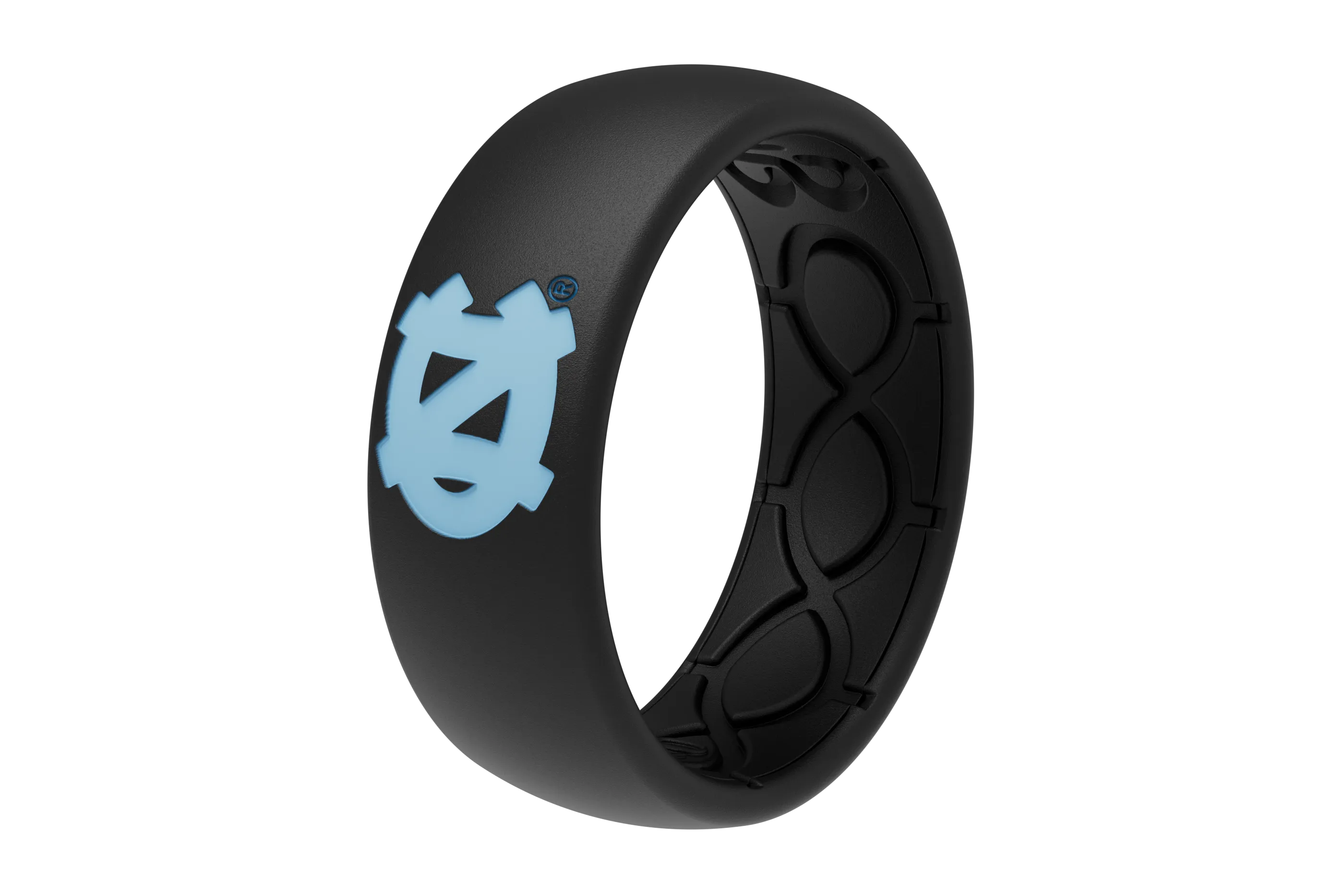 Original College North Carolina Black/Black Ring - Carolina Blue Logo