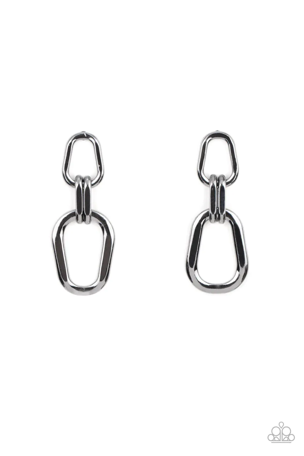 Paparazzi Earring ~ Harmonic Hardware - Black