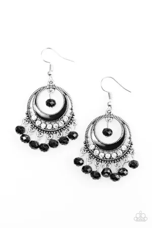 Paparazzi Earring ~ Meet Me At Midnight - Black