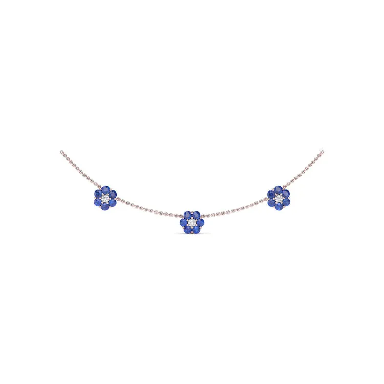 Petals Of Love Sapphire Necklace