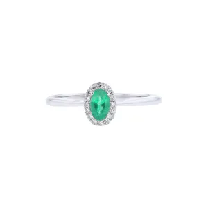 Popsicle Emerald & Diamond Ring