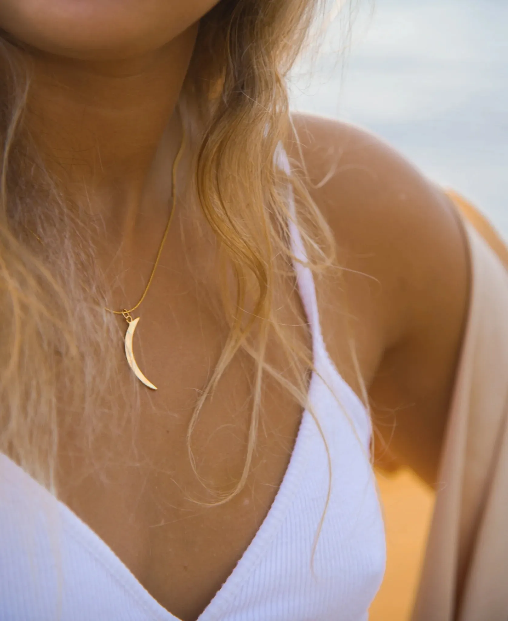 Salty Cali Crescent Moon ~ Salty Pendants