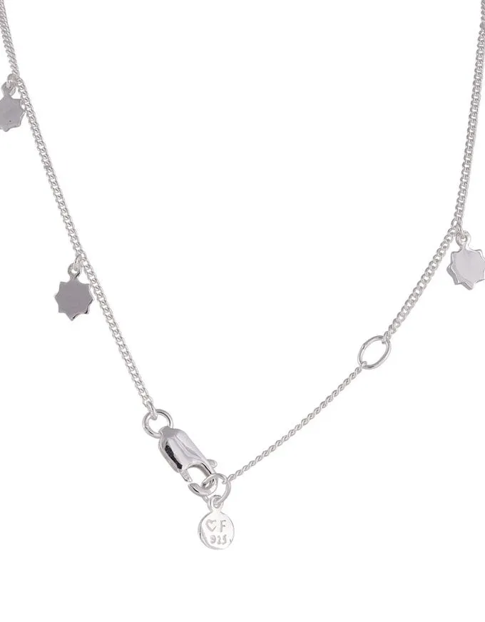 Silver Sunshine Charm Necklace