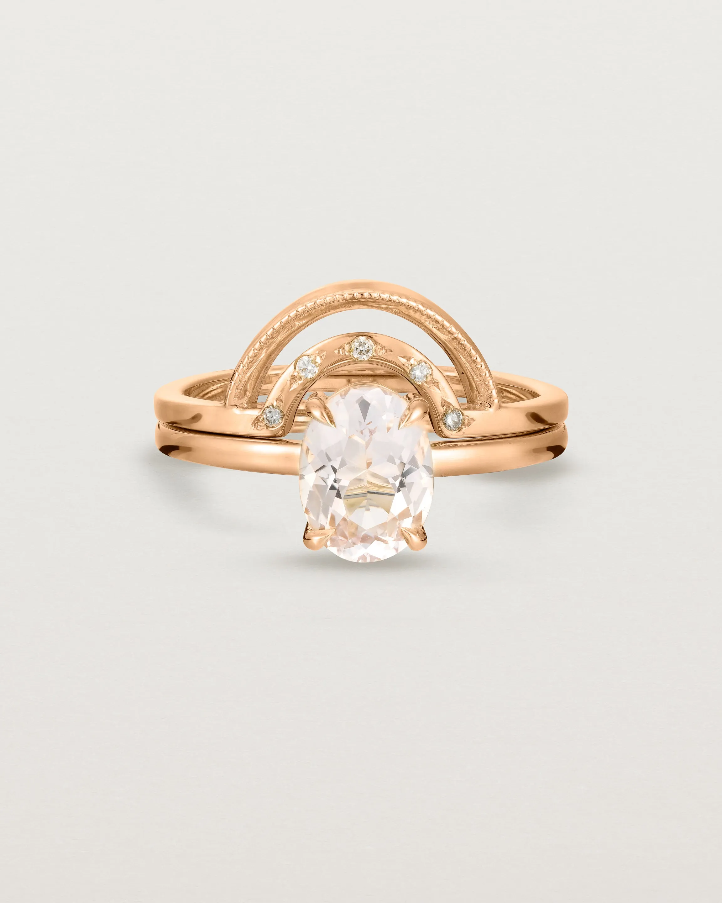 Una Oval Solitaire | Morganite