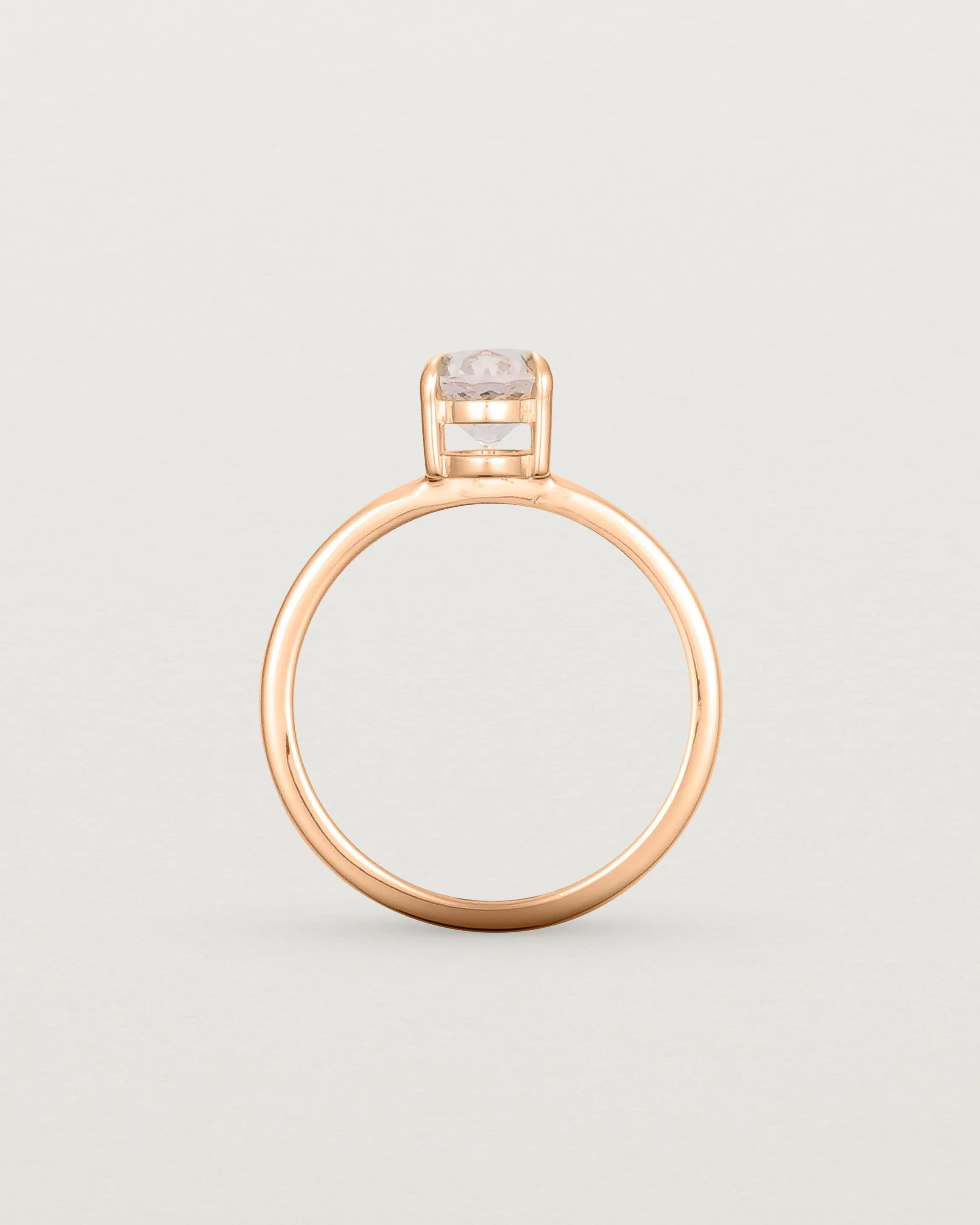 Una Oval Solitaire | Morganite