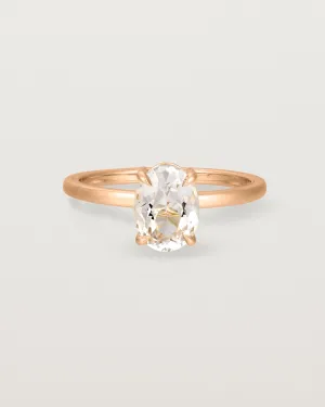 Una Oval Solitaire | Morganite