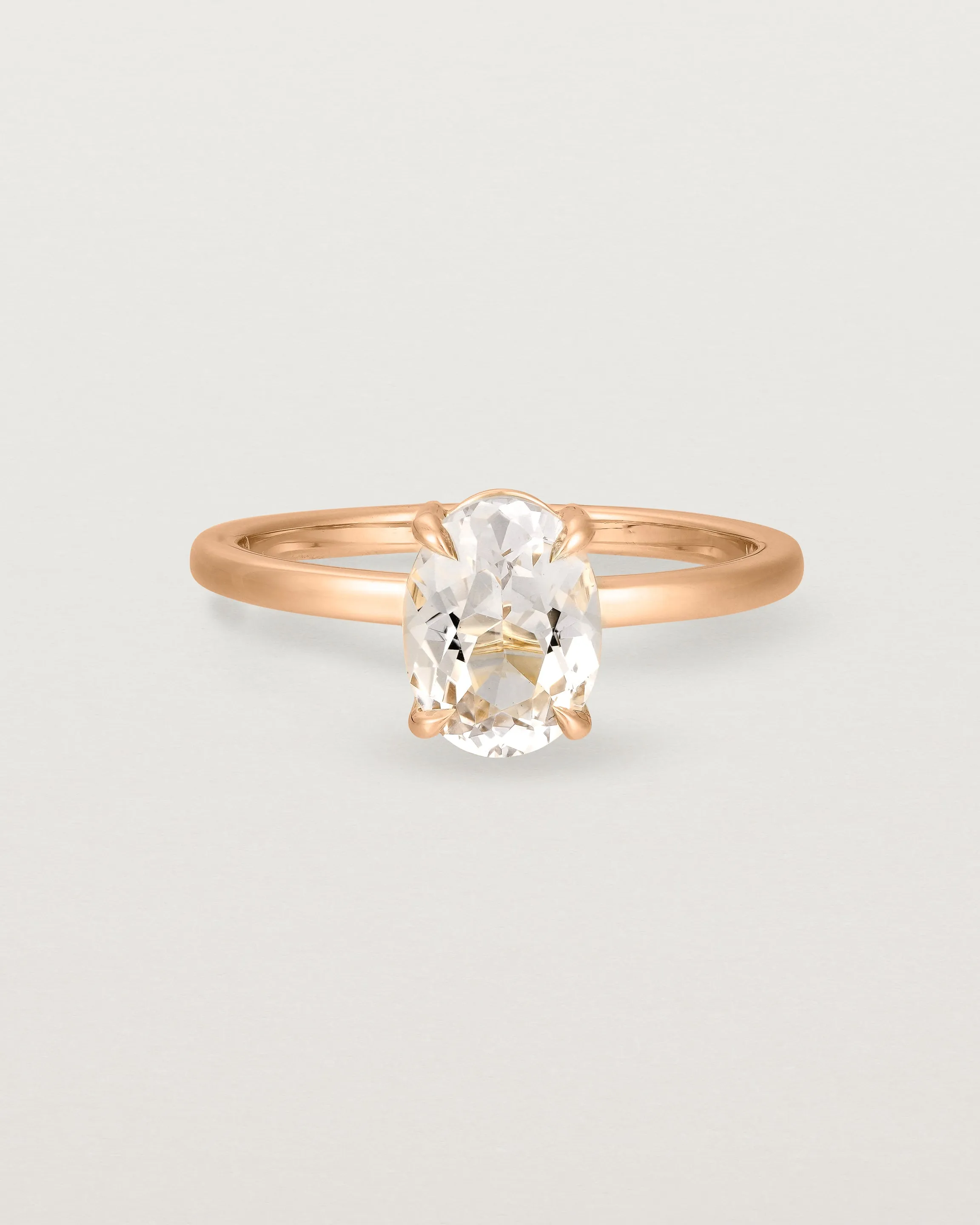 Una Oval Solitaire | Morganite