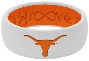 White Texas Groove Ring